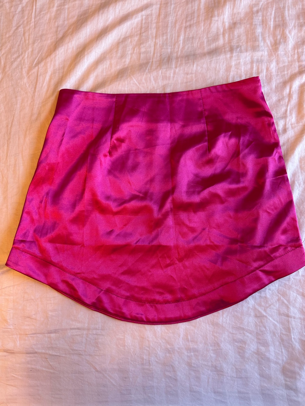 Satin Tulip Mini Skirt